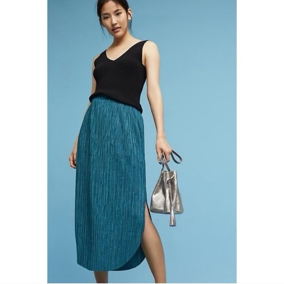 Anthropologie Dresses & Skirts - Anthropologie Sabina Musayev Teal Midi Skirt
